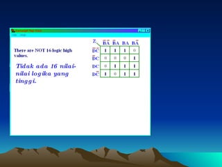 Tidak ada 16 nilai-nilai logika yang tinggi. 