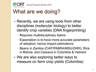Novel impact assessment approaches for agriculture, environment and policy