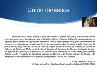 Unión dinástica
 