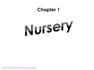 Chapter 1
reymark.lalongisip@gmail.com
 