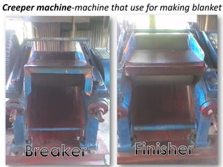 Creeper machine-machine that use for making blanket
 