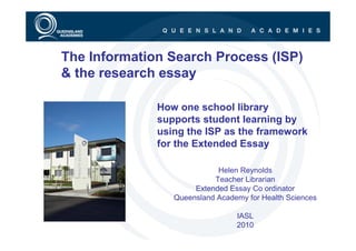 The Information Search Process (ISP) and the research essay | PDF