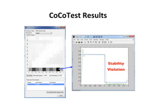 CoCoTest 
Results 
Stability 
Violation 
32 
