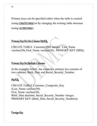 SQL report | DOCX