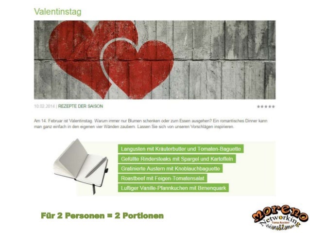 Für 2 Personen = 2 Portionen
 