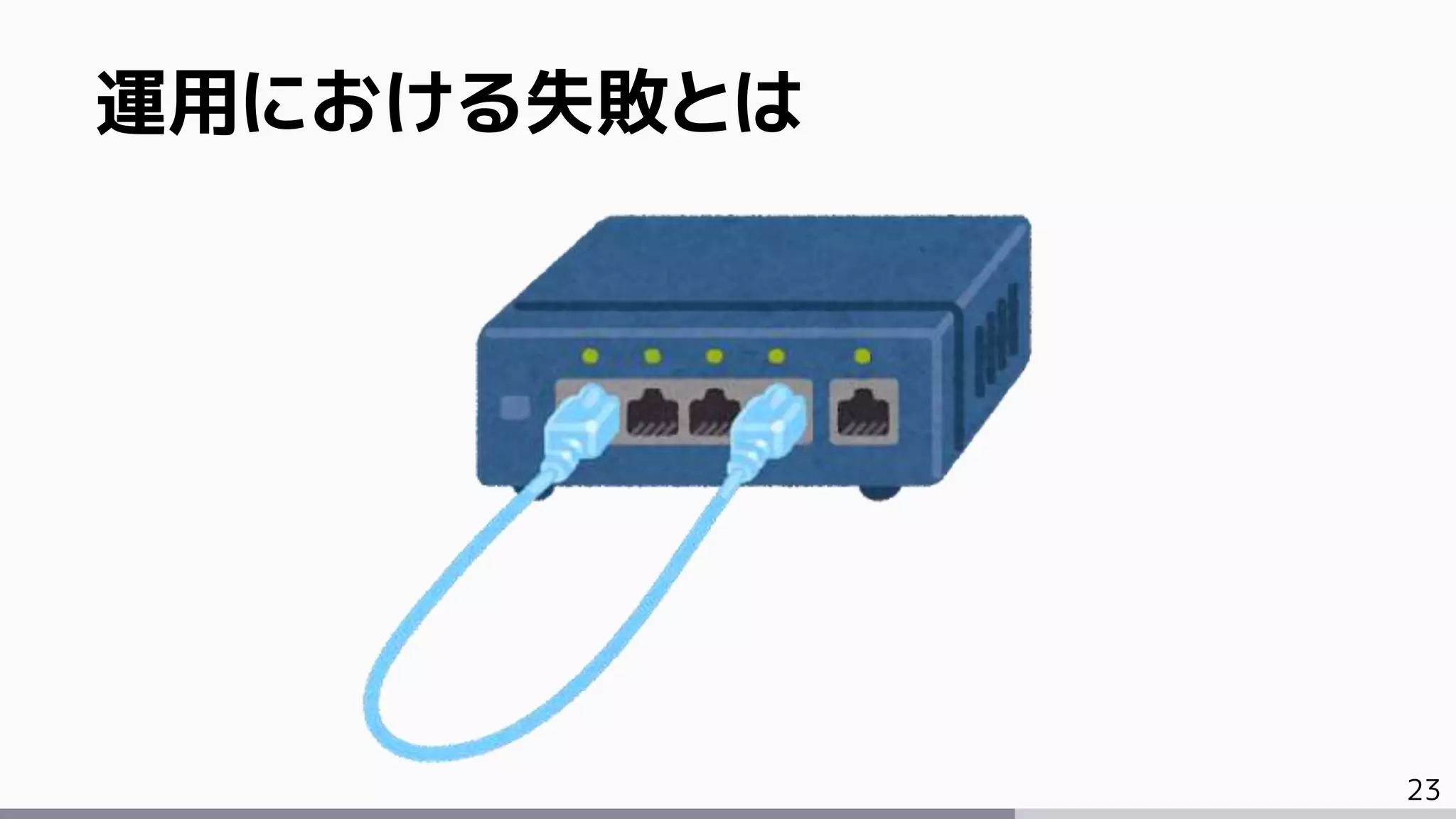 23
運用における失敗とは
 