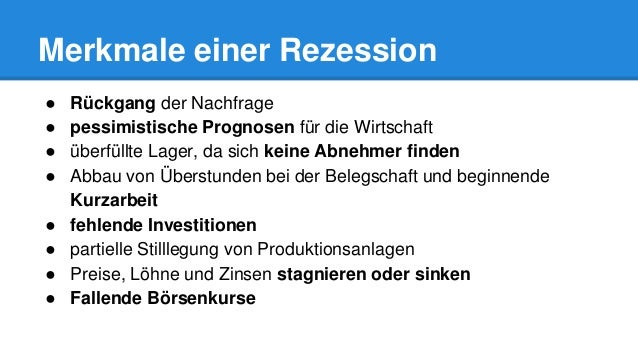 Rezession Definition Erklarung
