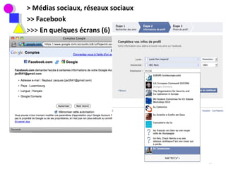 > Médias sociaux, réseaux sociaux >> Facebook >>>  En quelques écrans (6) 