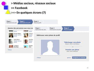 > Médias sociaux, réseaux sociaux >> Facebook >>>  En quelques écrans (7) 