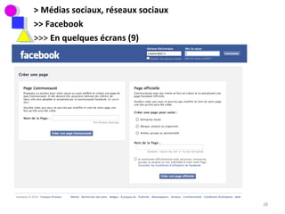 > Médias sociaux, réseaux sociaux >> Facebook >>>  En quelques écrans (9) 