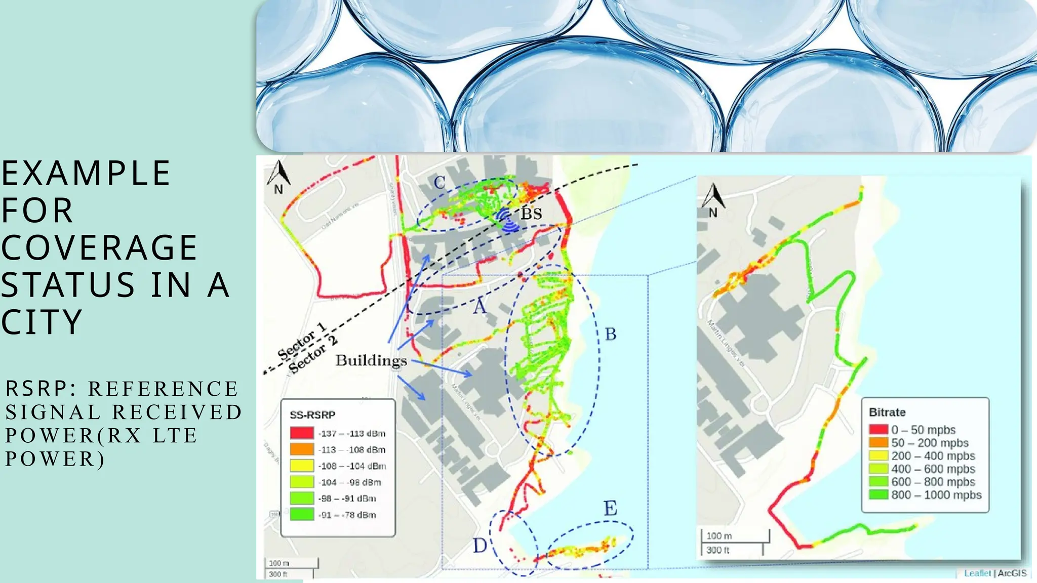 EXAMPLE
FOR
COVERAGE
STATUS IN A
CITY
R SR P: RE FE REN C E
SI G N A L RE CEI V ED
PO W E R( RX LTE
PO W E R)
 