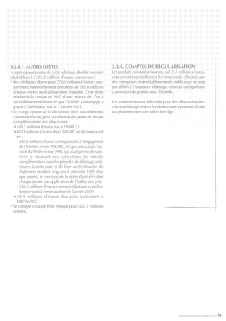 Unédic : rapport financier 2009