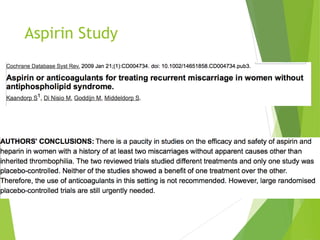 Aspirin Study
 