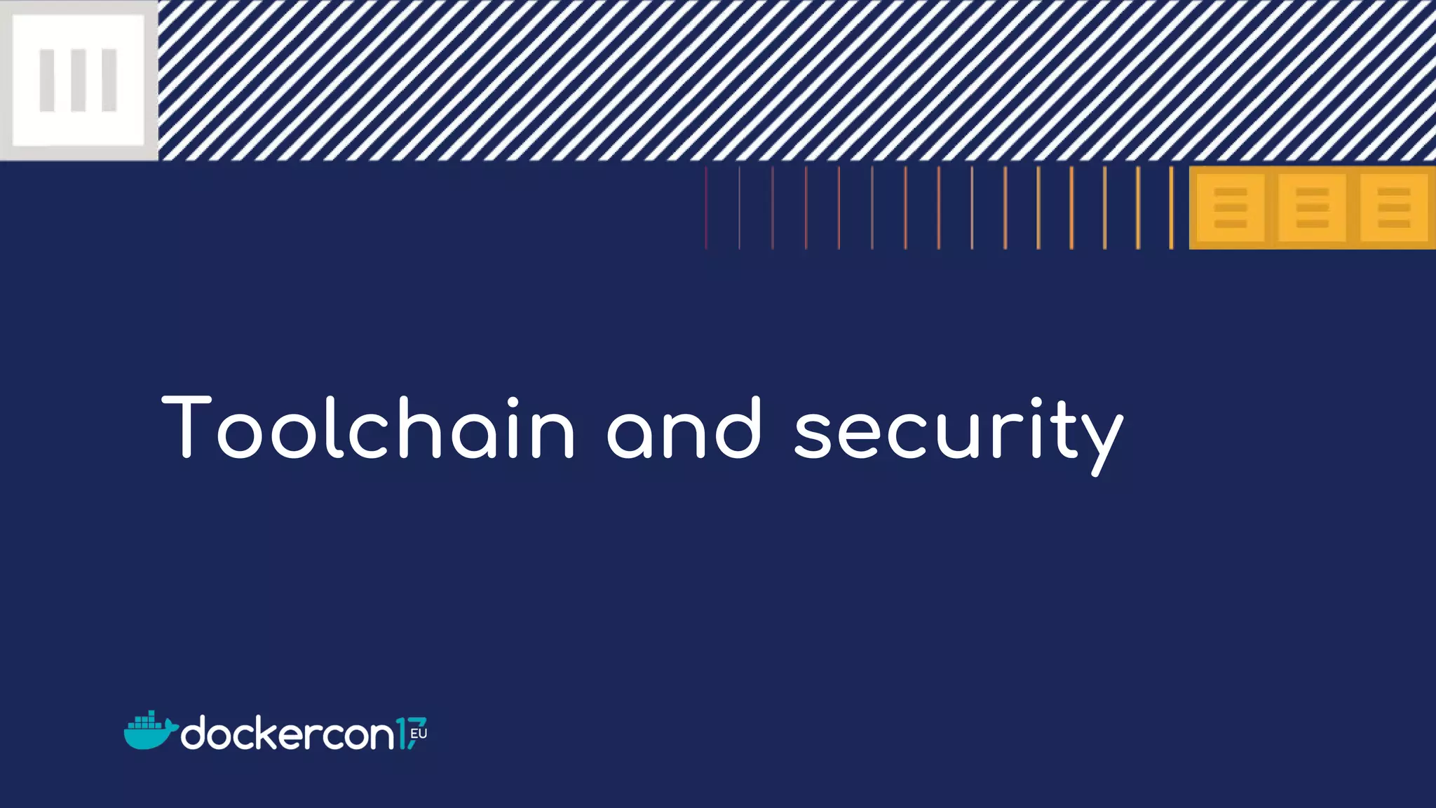Toolchain and security
 