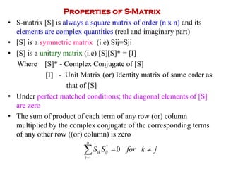 S Domain Matrices RF and Microwave Engineering | PDF