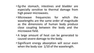 Rf and mw radiation hazards | PPTX