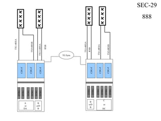TX1-4RXA
B
orD
B
SEC-29
888
CDU-F
CDU-F
CDU-F
CDU-F
DTRU
DTRU
DTRU
DTRU
DTRU
DTRU
DTRU
DTRU
DTRU
DTRU
DTRU
DTRU
CDU-F
CDU-F
TG Sync
TX5-8RXB
TX11-4RXA
TX5-8RXB
RXB
B
orD
B
TX1-4RXA
RXB
TX1-4RXA
A
or
DA
C
or
DC
 