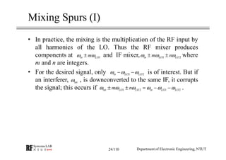 RF Module Design - [Chapter 4] Transceiver Architecture | PDF