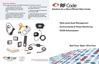Rf Code Solutions Brochure | PPT