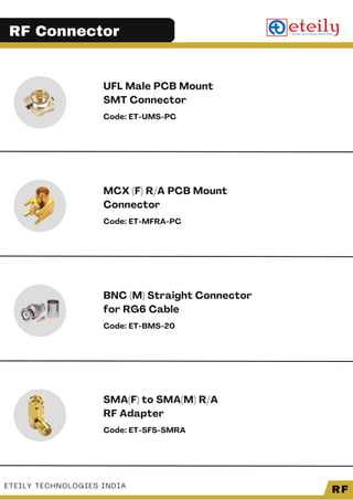D Code Rf rf connector catalogues | PDF