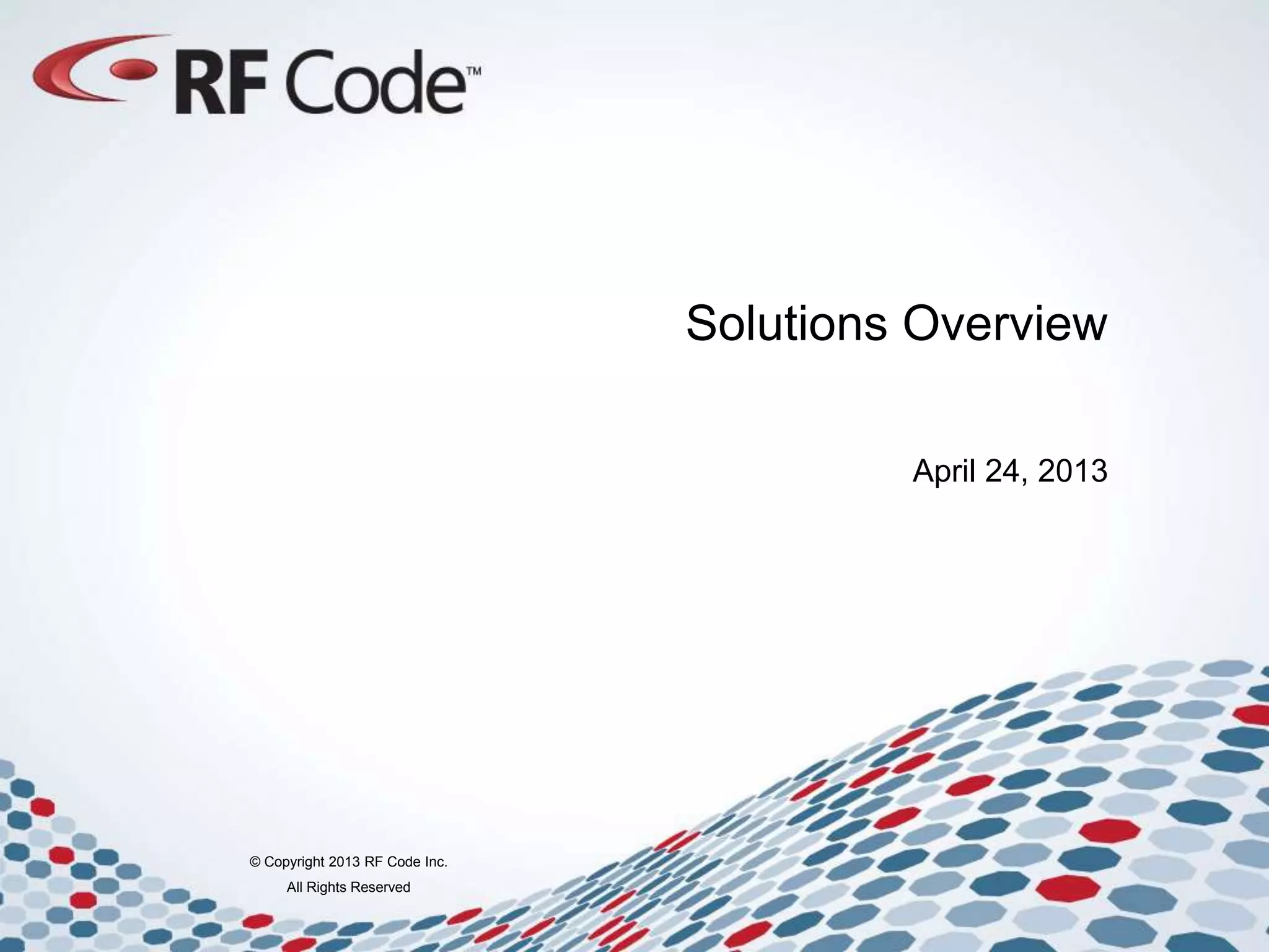 RF Code solutions presentation | PPT