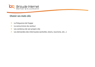 Référencement et Positionnement