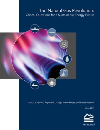 The Natural Gas Revolution:
Critical Questions for a Sustainable Energy Future
Alan J. Krupnick, Raymond J. Kopp, Kristin Hayes, and Skyler Roeshot
$
March 2014
 