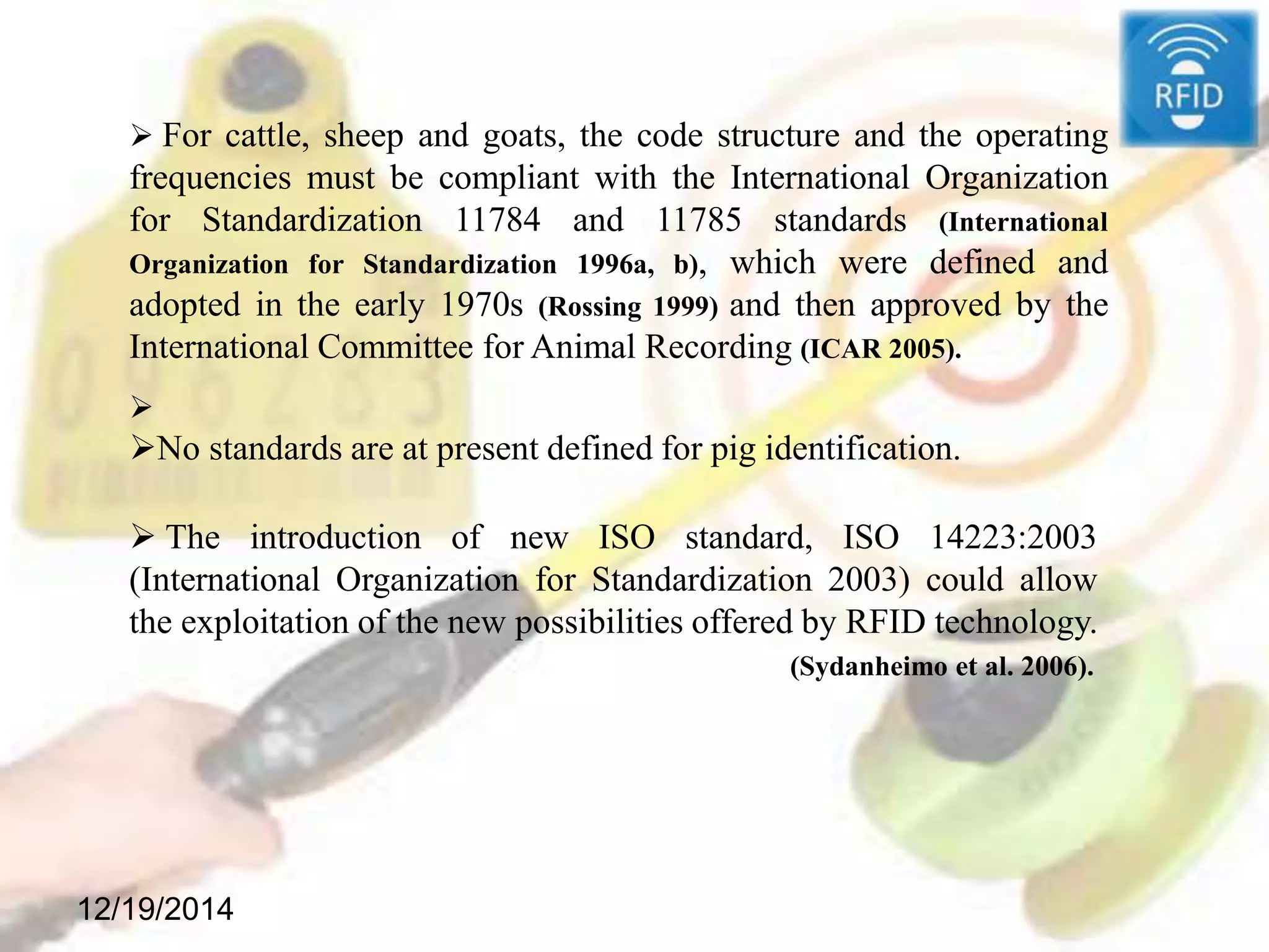 Rfid a modern technique in animal identification | PPTX