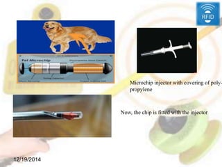 12/19/2014
Microchip injector with covering of poly-
propylene
Now, the chip is fitted with the injector
 