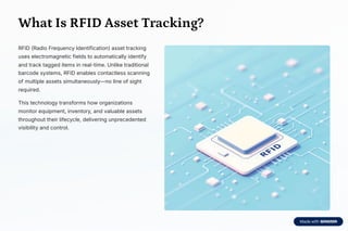 RFID Asset Tracking Solution for Accurate and Automated Inventory ...