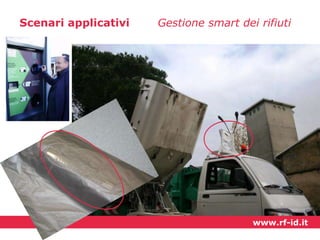 Scenari applicativi

Gestione smart dei rifiuti

www.rf-id.it

 