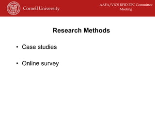 Research Methods Case studies Online survey 