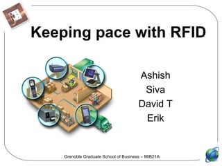 Keeping pace with RFID Ashish Siva David T Erik Grenoble Graduate School of Business – MIB21A 