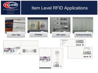 Item Level RFID Applications
 