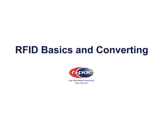 RFID Basics and Converting
®
 