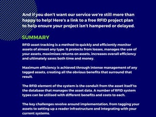 RFID Asset Tracking ppt | PDF