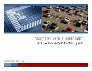 Automated Vehicle Identification
 RFID Vehicle Access Control System
 