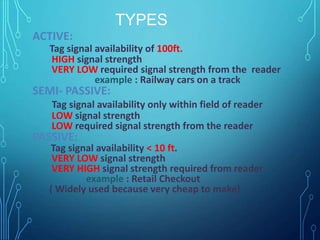 Rfid based attendance system | PPTX