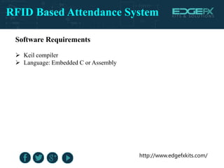 RFID based Attendance System | PPTX