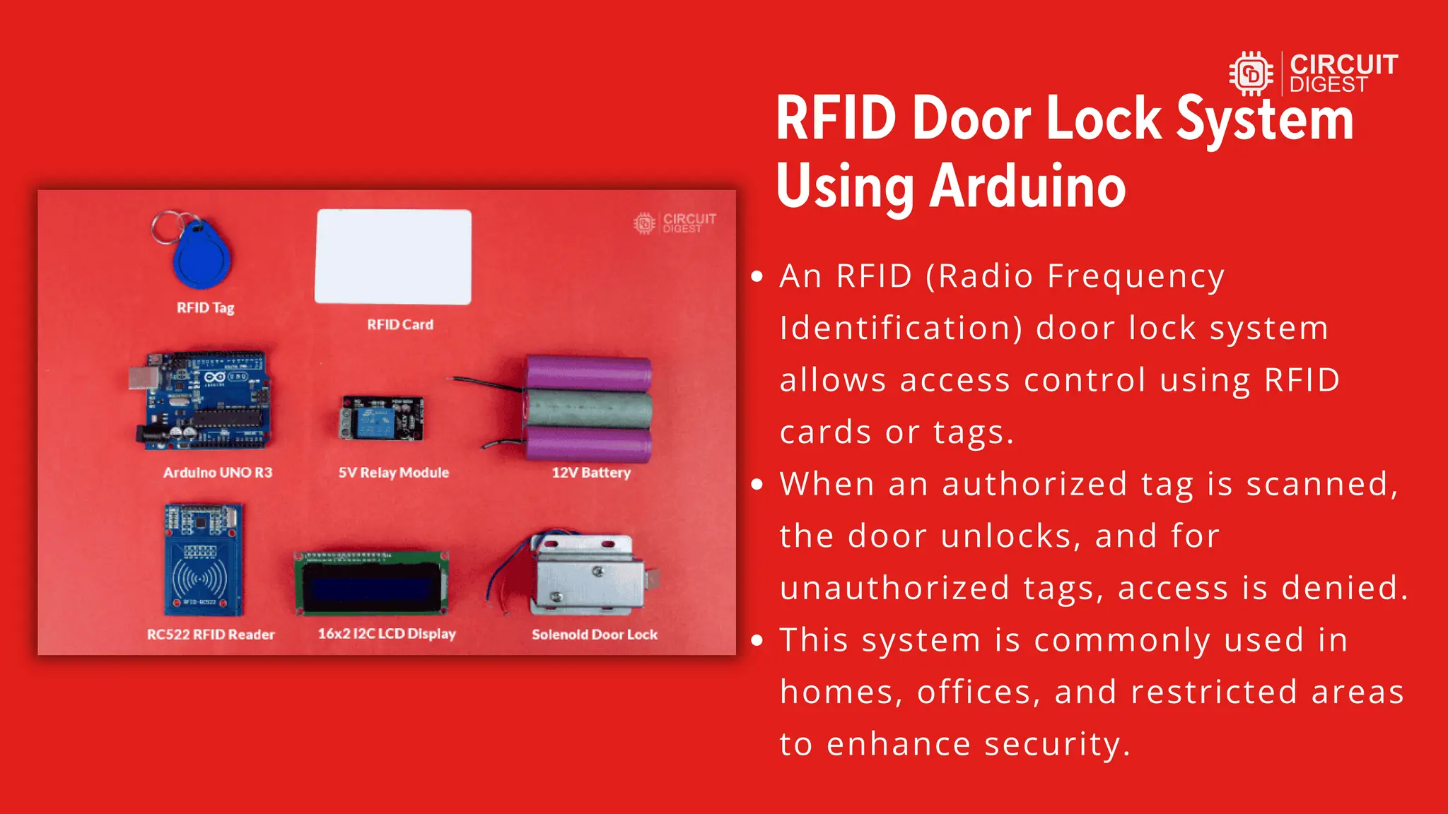 How to Make an RFID Door Lock System using Arduino | PPT