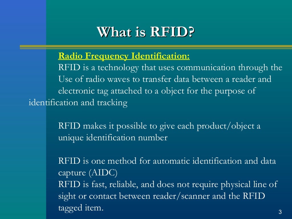 Radio Frequency Identification
