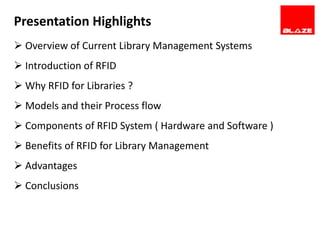 Rfid for library management system printronix | PPTX