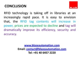 Rfid for library management system printronix | PPTX