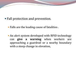 Rfid Fall Protection Rfid in construction | PPTX