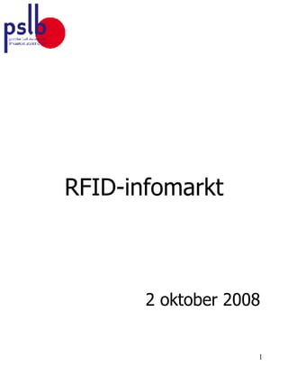 RFID-infomarkt 2 oktober 2008 