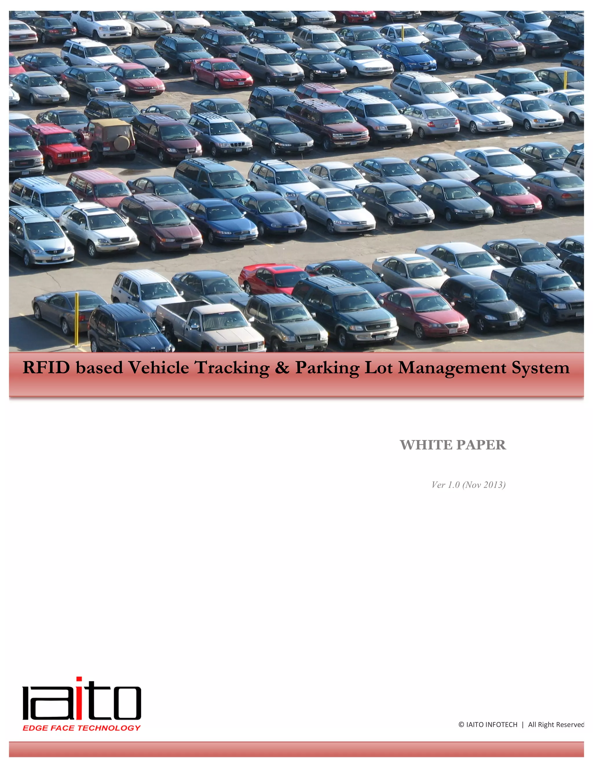 RFID in Vehicle Tracking & Parking Lot Management System | PDF