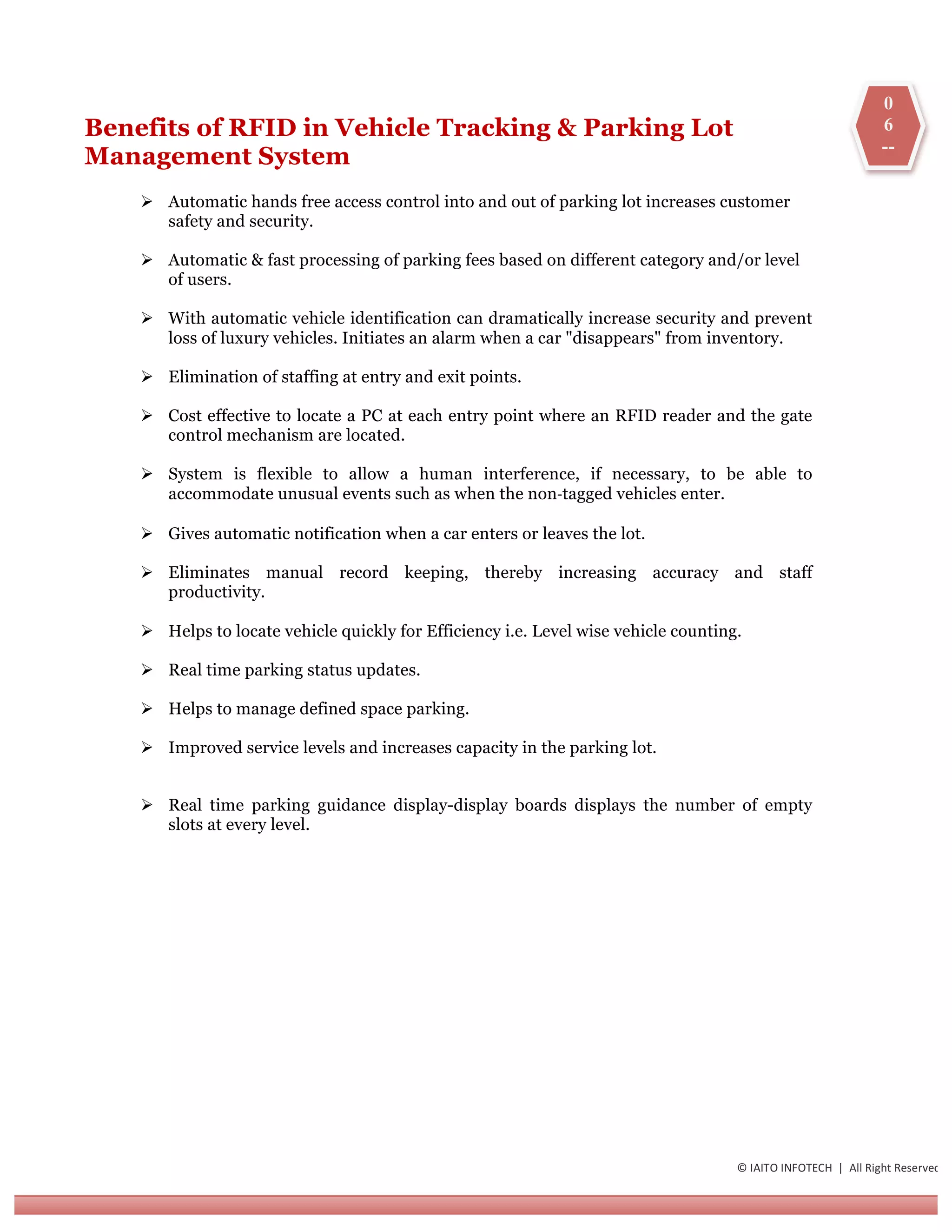 RFID in Vehicle Tracking & Parking Lot Management System | PDF | Auto ...