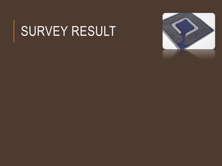 SURVEY RESULT
 