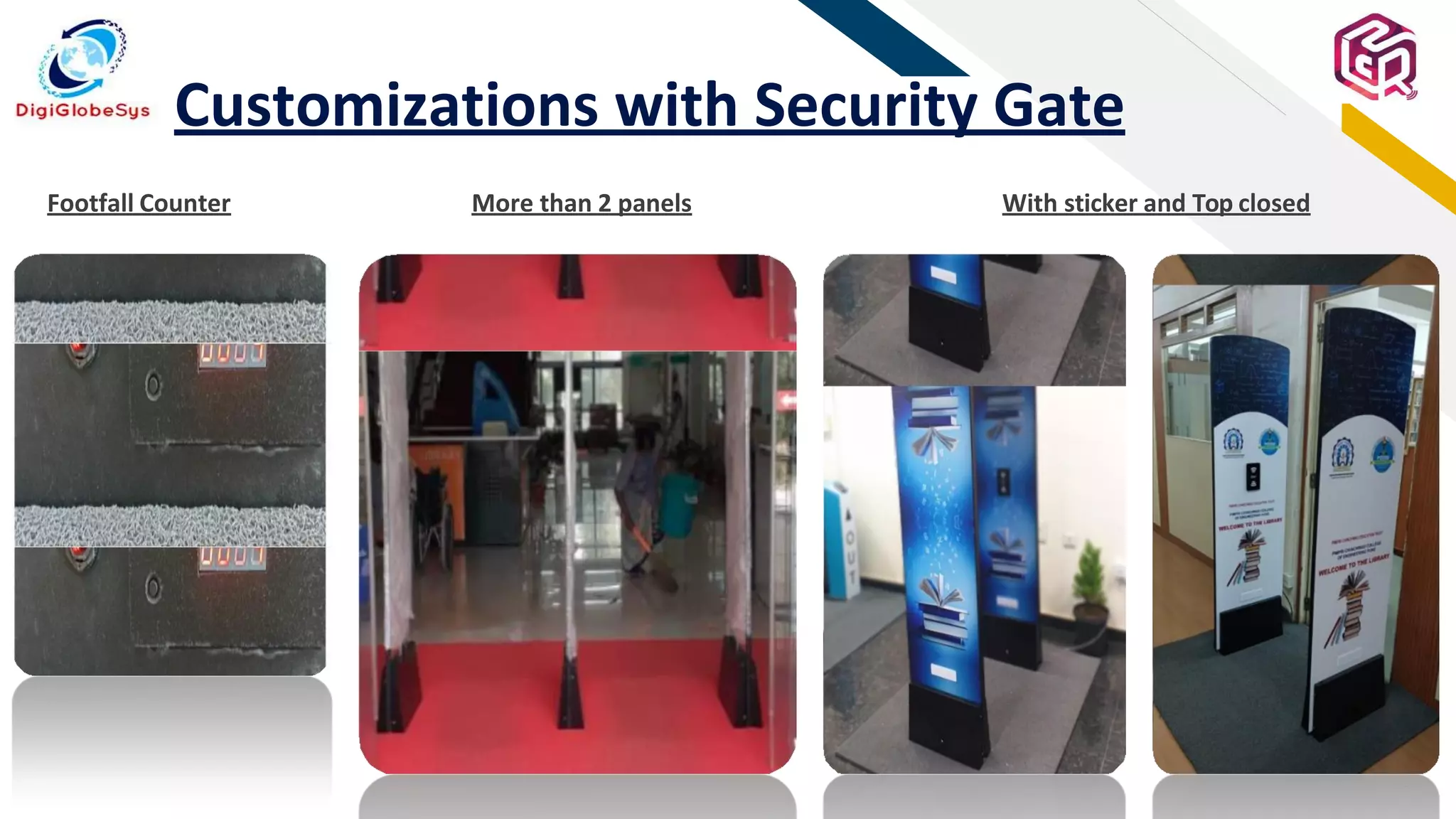 FR
Customizations with Security Gate
Footfall Counter More than 2 panels With sticker and Top closed
12
 