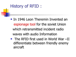 Rfid Invented RFID for Modern libraries | PPT